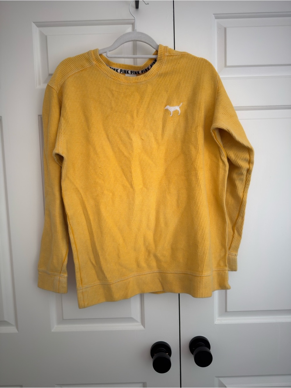 Victoria's Secret oversized Yellow Crewneck Sweater